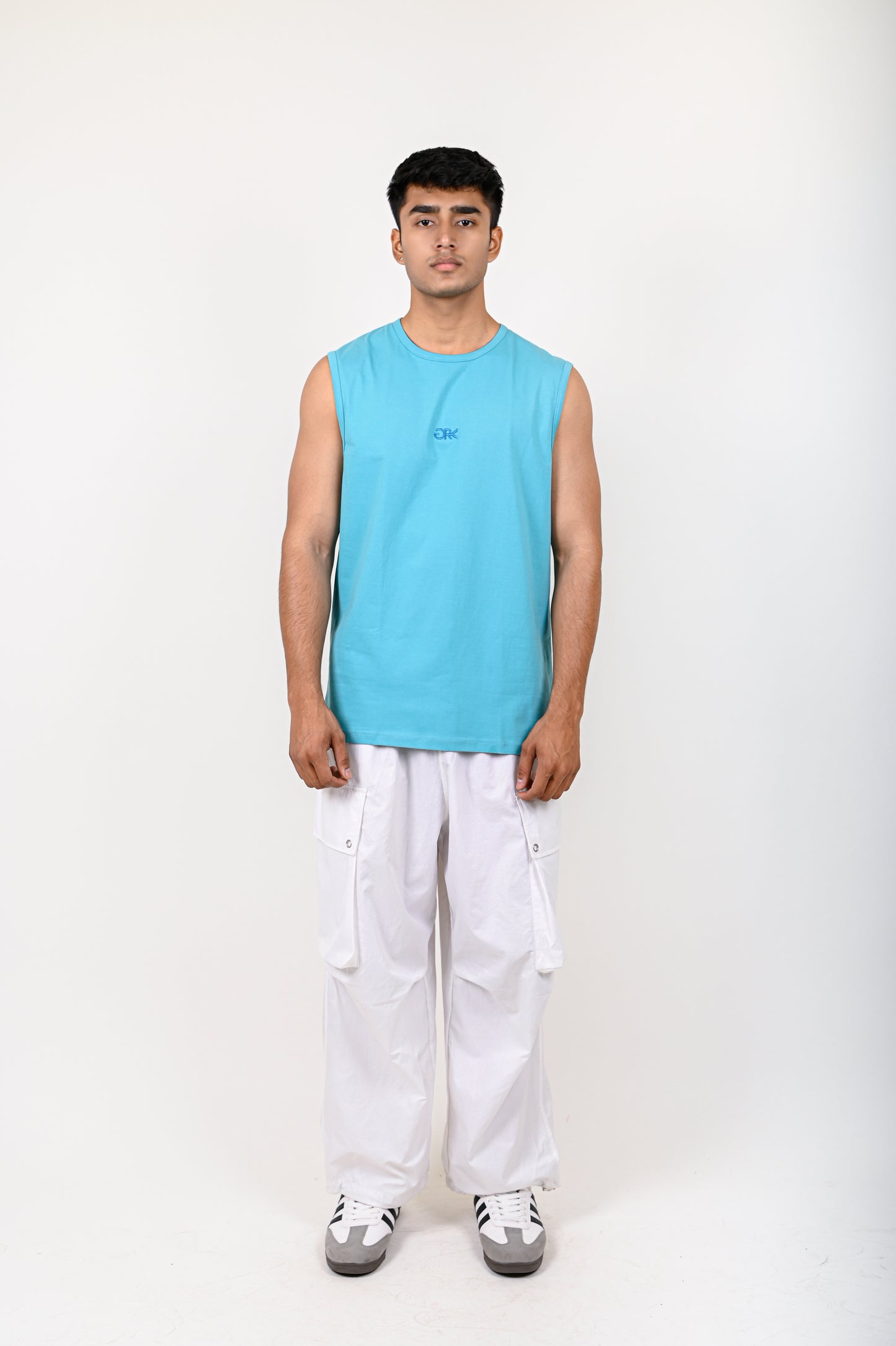 Aqua Blue Basic TANK TOP