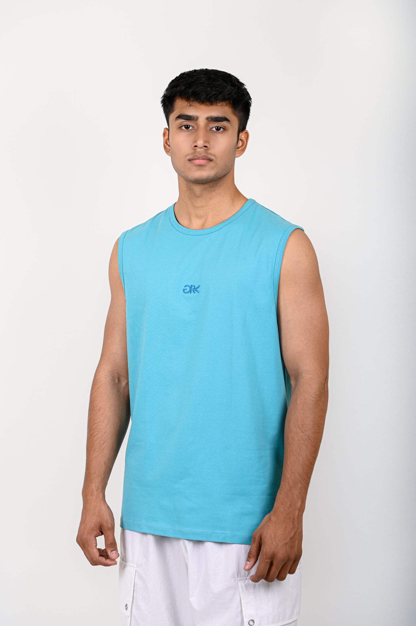 Aqua Blue Basic TANK TOP