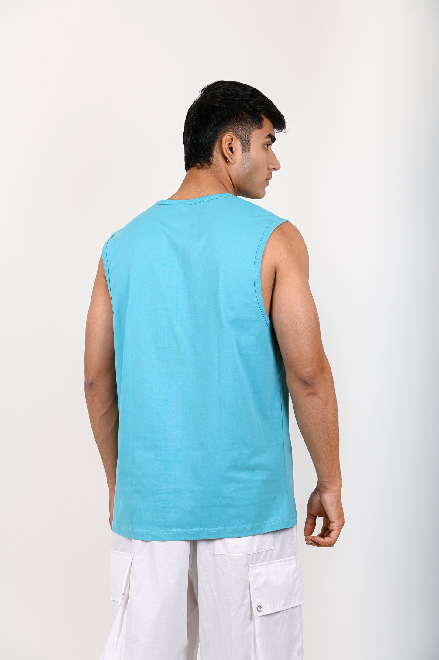 Aqua Blue Basic TANK TOP