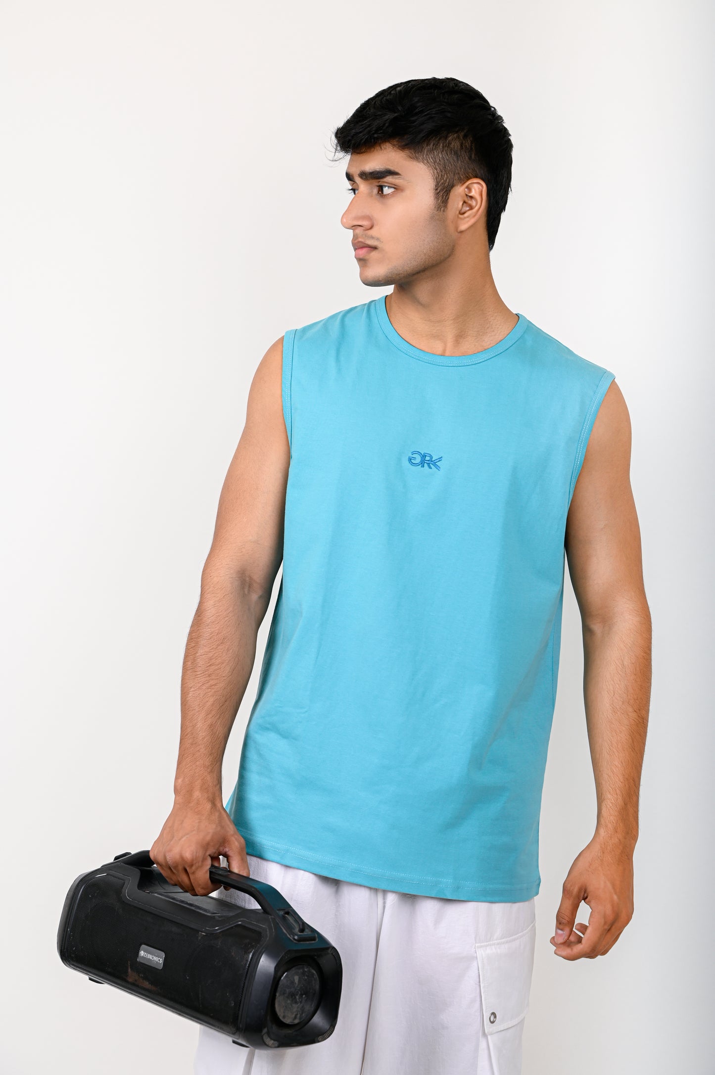 Aqua Blue Basic TANK TOP