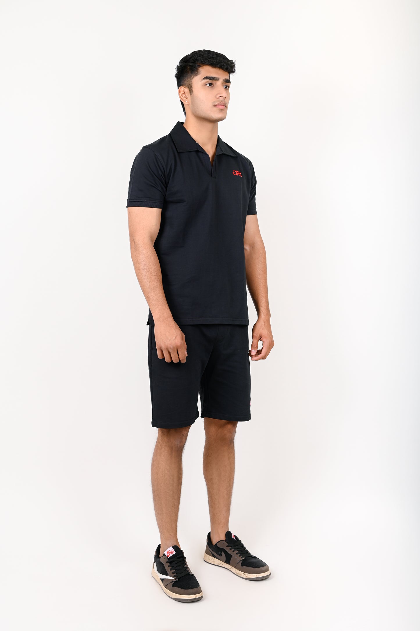 Black Polo Co-ord Set