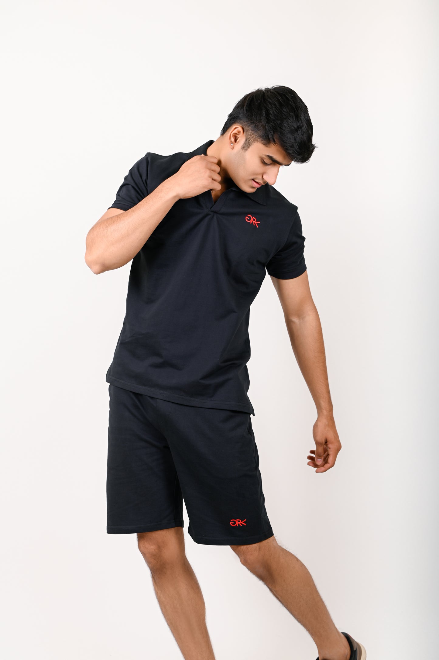 Black Polo Co-ord Set