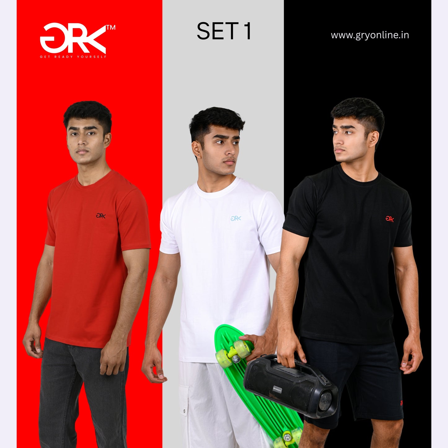GRY PACK OF 3