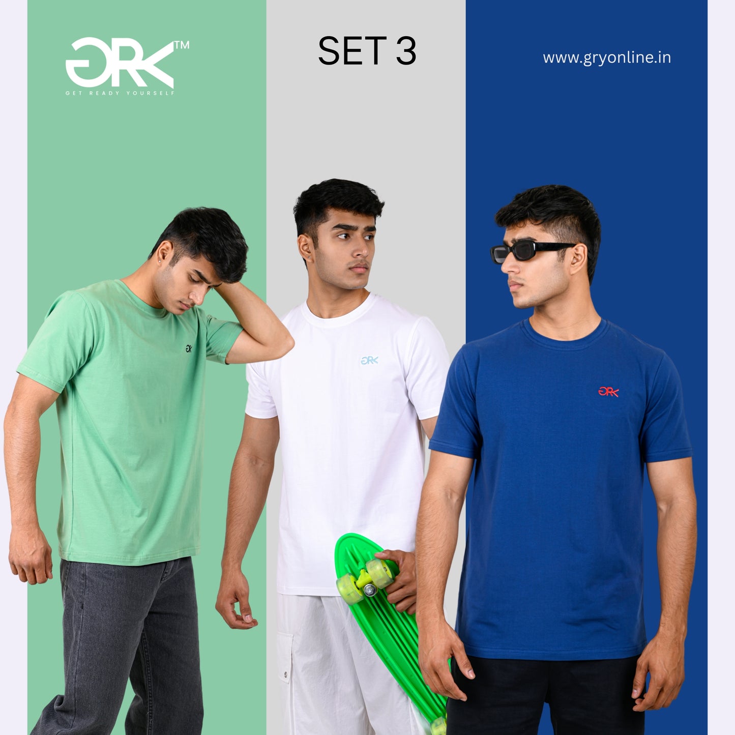 GRY PACK OF 3