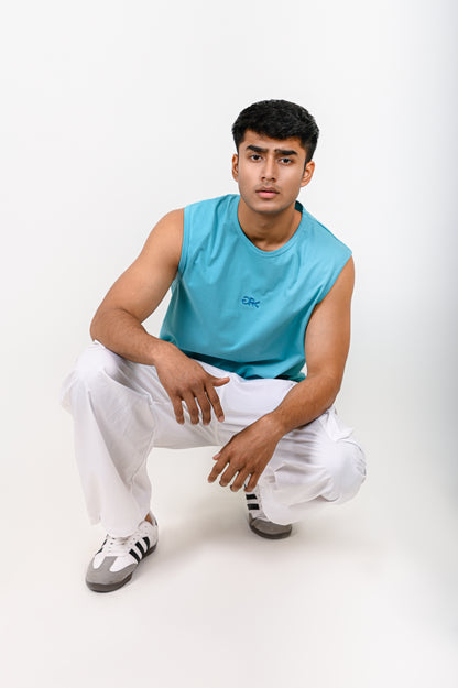 Aqua Blue Basic TANK TOP