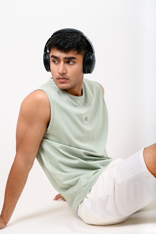 Sage Green Basic TANK TOP