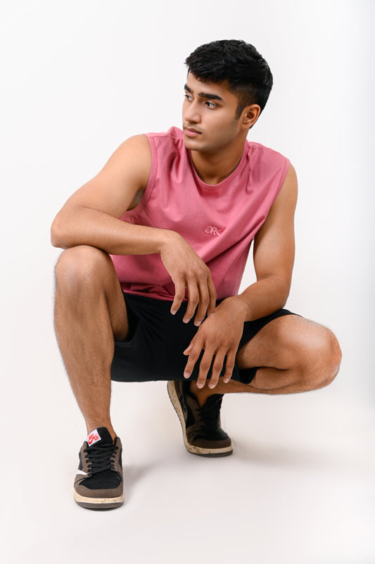 Rose Pink Basic TANK TOP
